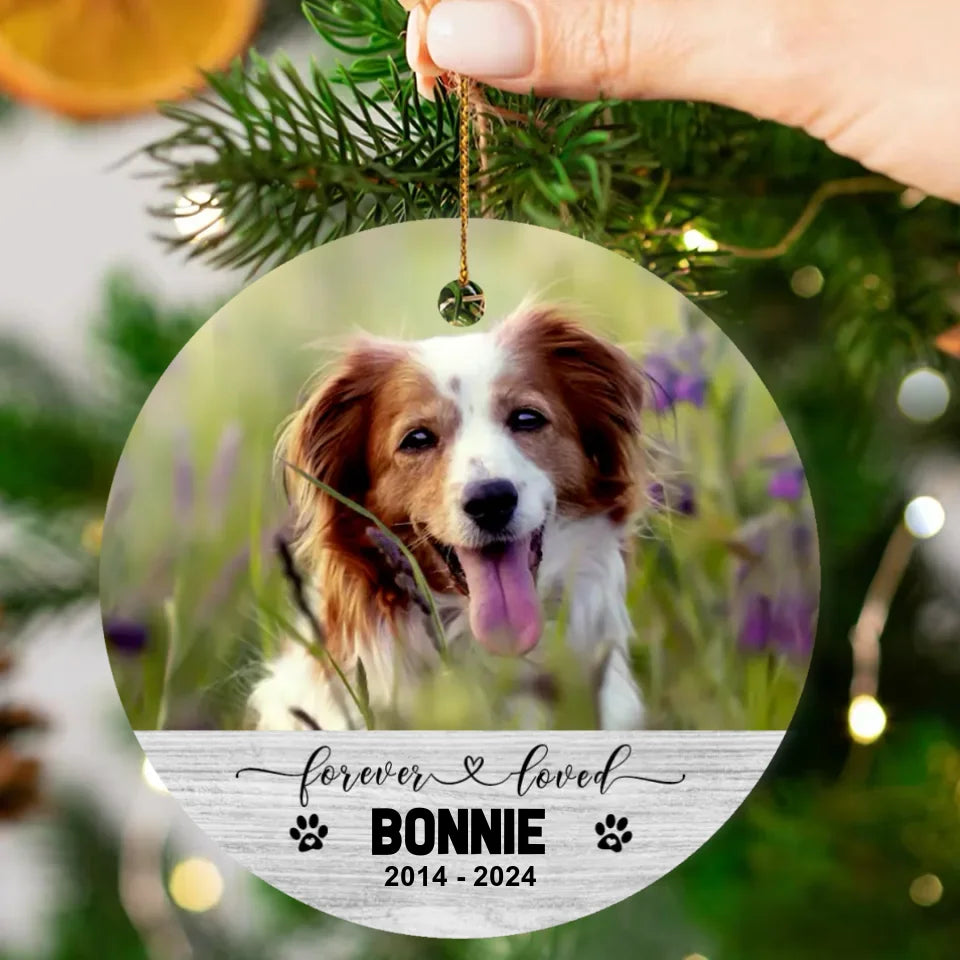 Dog Picture Christmas Ornament | Custom Ceramic Ornament