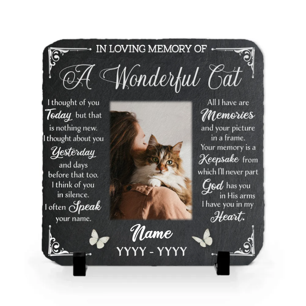 A Wonderful Cat Memorial Stone | Dog Headstone | Dog Tombstone