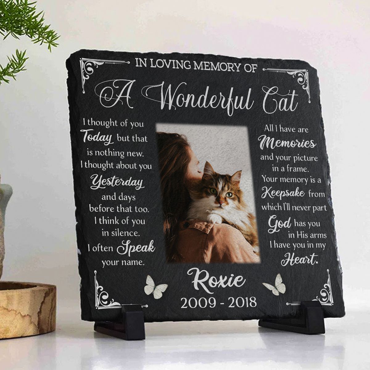 A Wonderful Cat Memorial Stone | Dog Headstone | Dog Tombstone