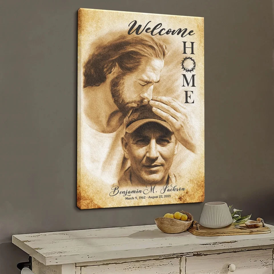 Welcome Home Memorial Canvas | Memorial Gift For Loss