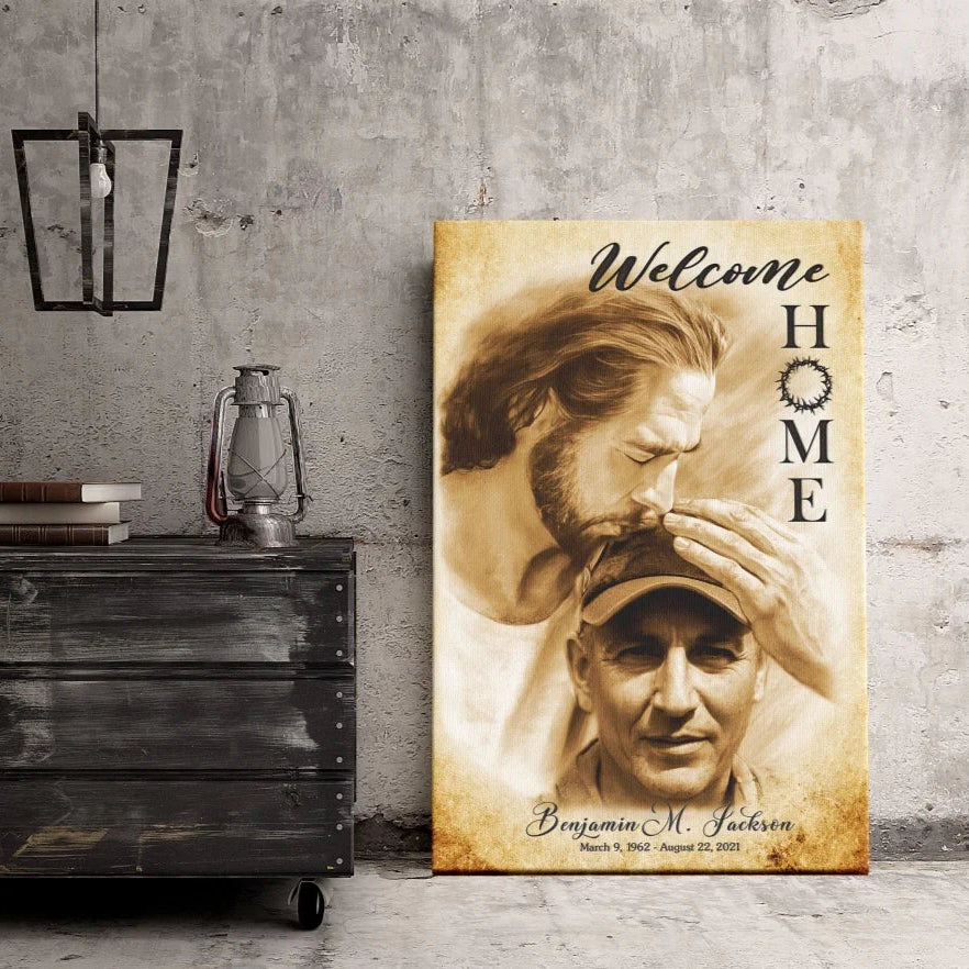 Welcome Home Memorial Canvas | Memorial Gift For Loss