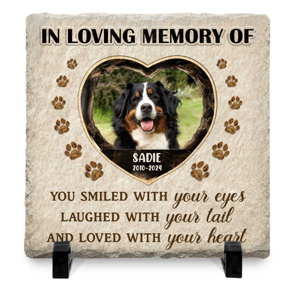 In Loving Memory Of Memorial Stone | Dog Headstone | Dog Tombstone
