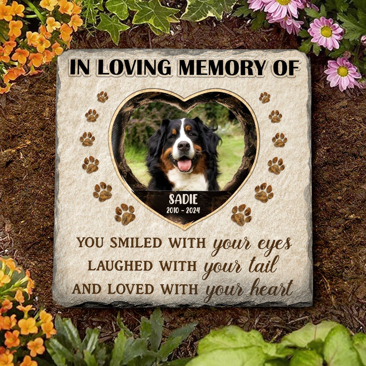In Loving Memory Of Memorial Stone | Dog Headstone | Dog Tombstone