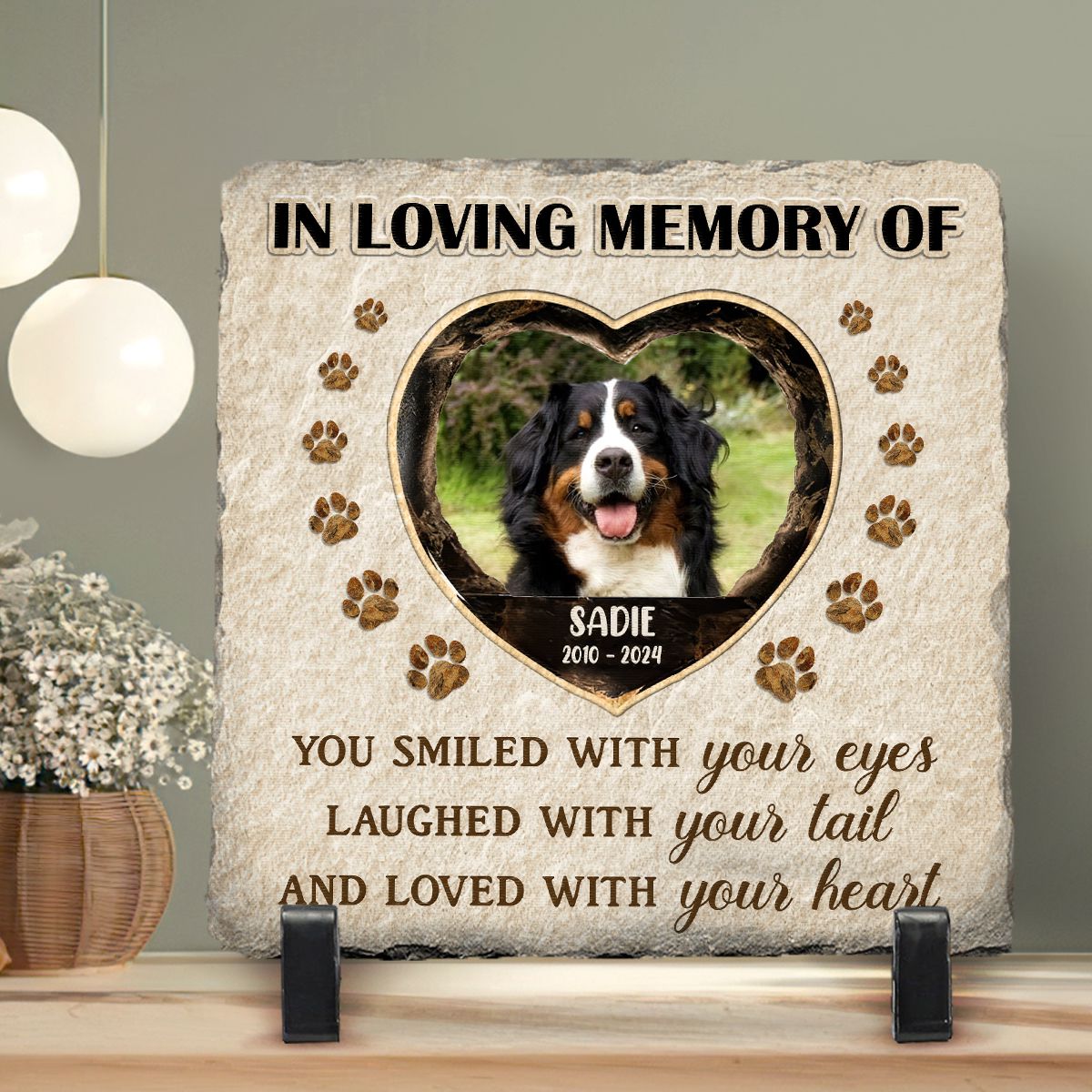 In Loving Memory Of Memorial Stone | Dog Headstone | Dog Tombstone