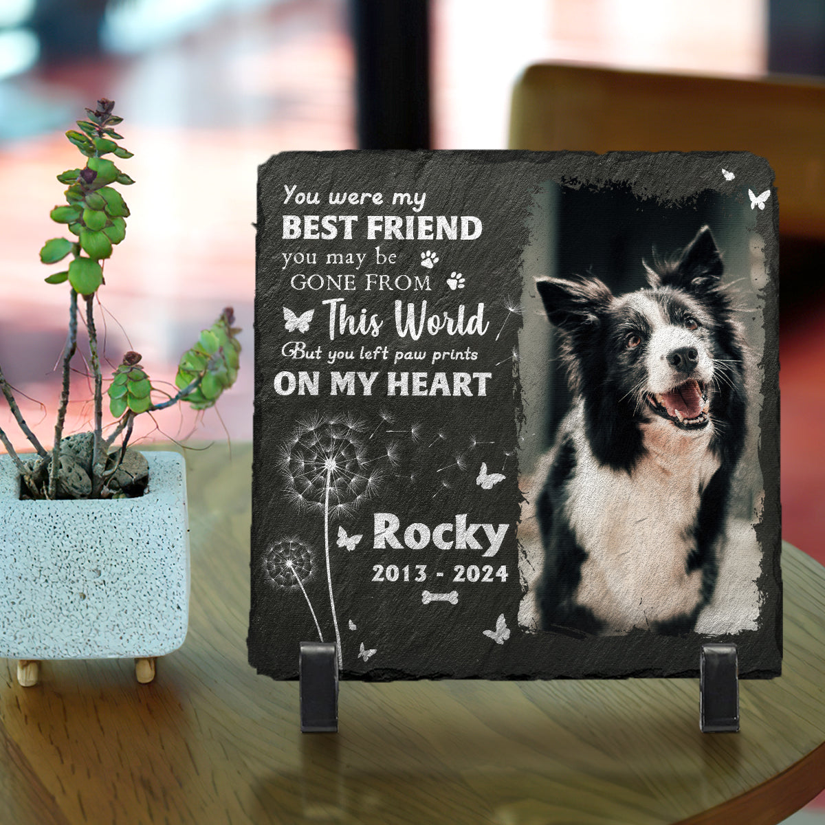 You Were My Best Friend Memorial Stone | Dog Headstone | Dog Tombstone