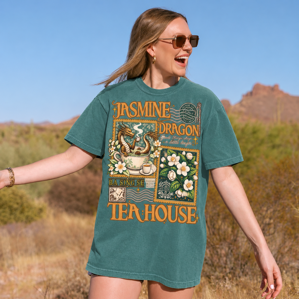 Jasmine Dragon Tea House Comfort Colors® Shirt | Uncle Iroh Tea Shop Shirt