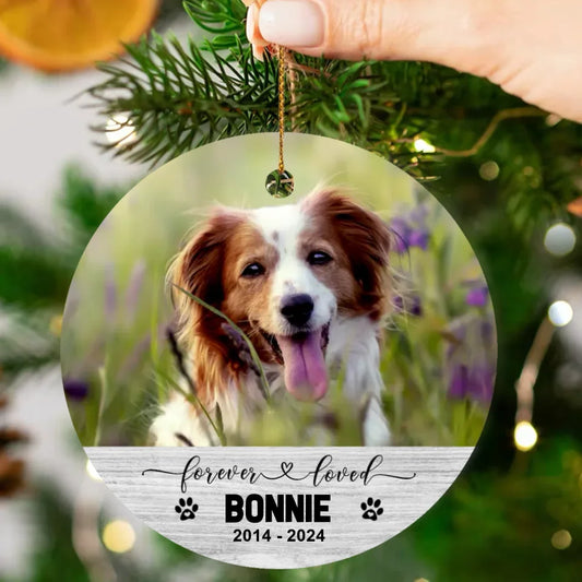 Dog Picture Christmas Ornament | Custom Ceramic Ornament