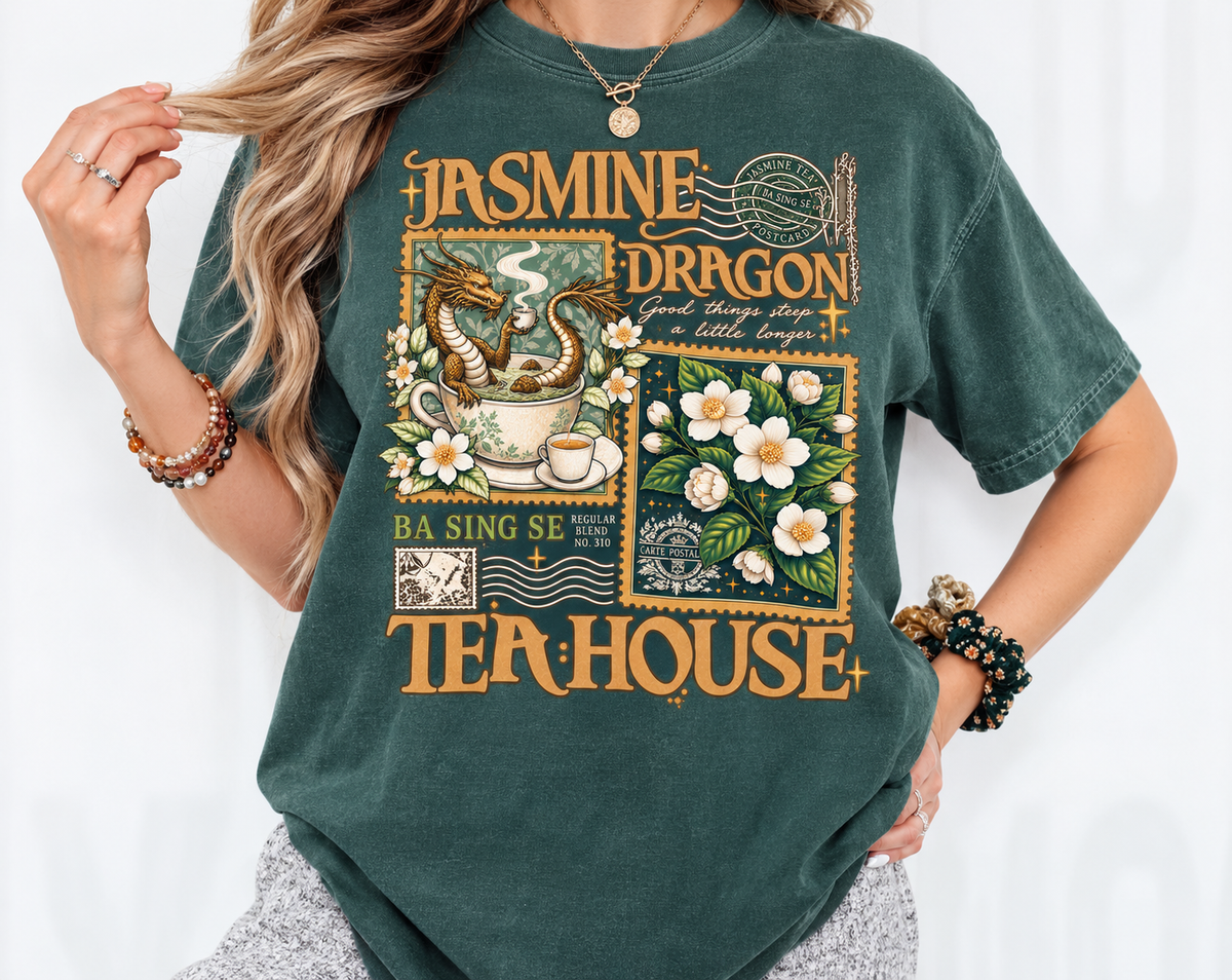 Jasmine Dragon Tea House Comfort Colors® Shirt | Uncle Iroh Tea Shop Shirt