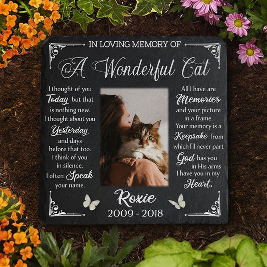 A Wonderful Cat Memorial Stone | Dog Headstone | Dog Tombstone