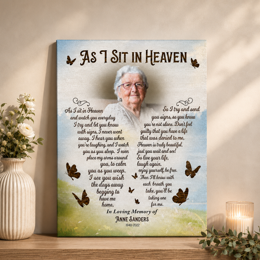 As I Sit In Heaven Poem