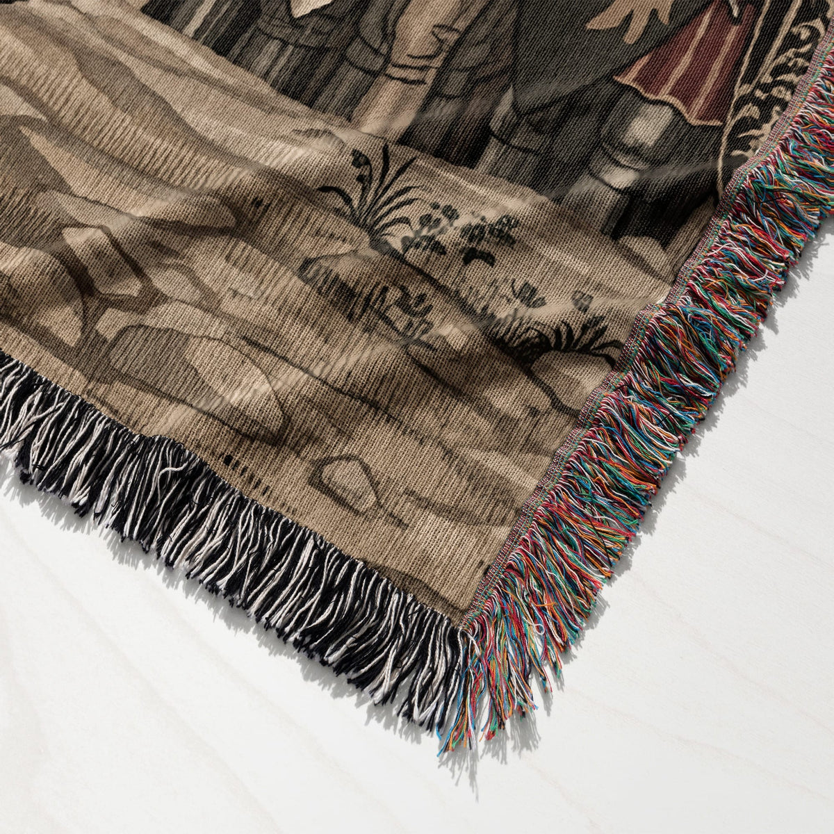 Baldwin IV Jerusalem Tapestry Woven Blanket | Medieval Tapestry Woven Throw Blanket