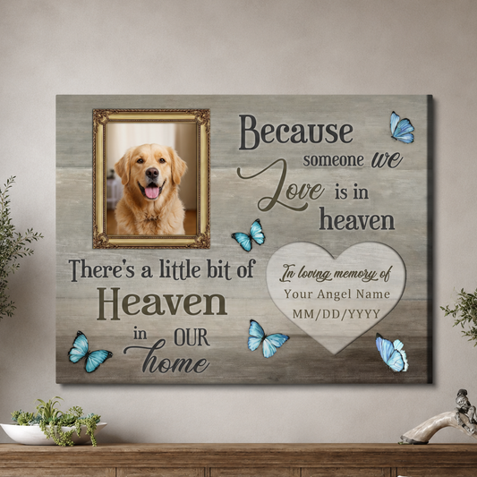 Dog Memorial Canvas Print