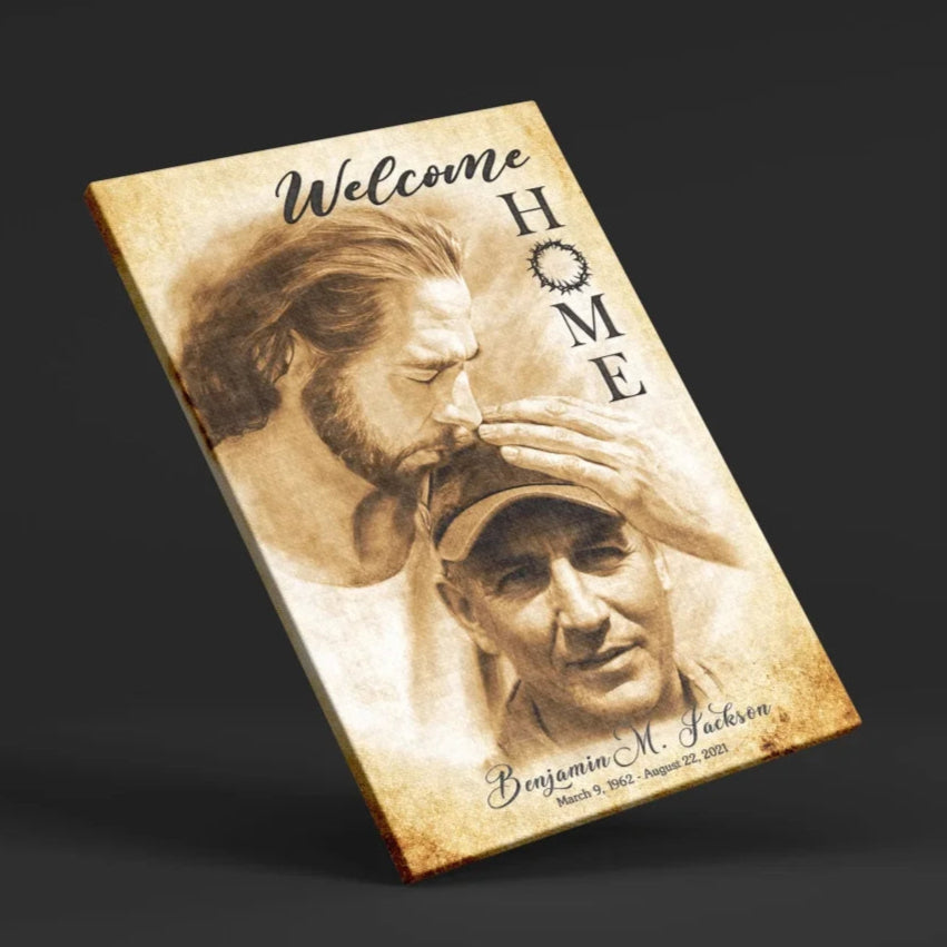 Welcome Home Memorial Canvas | Memorial Gift For Loss