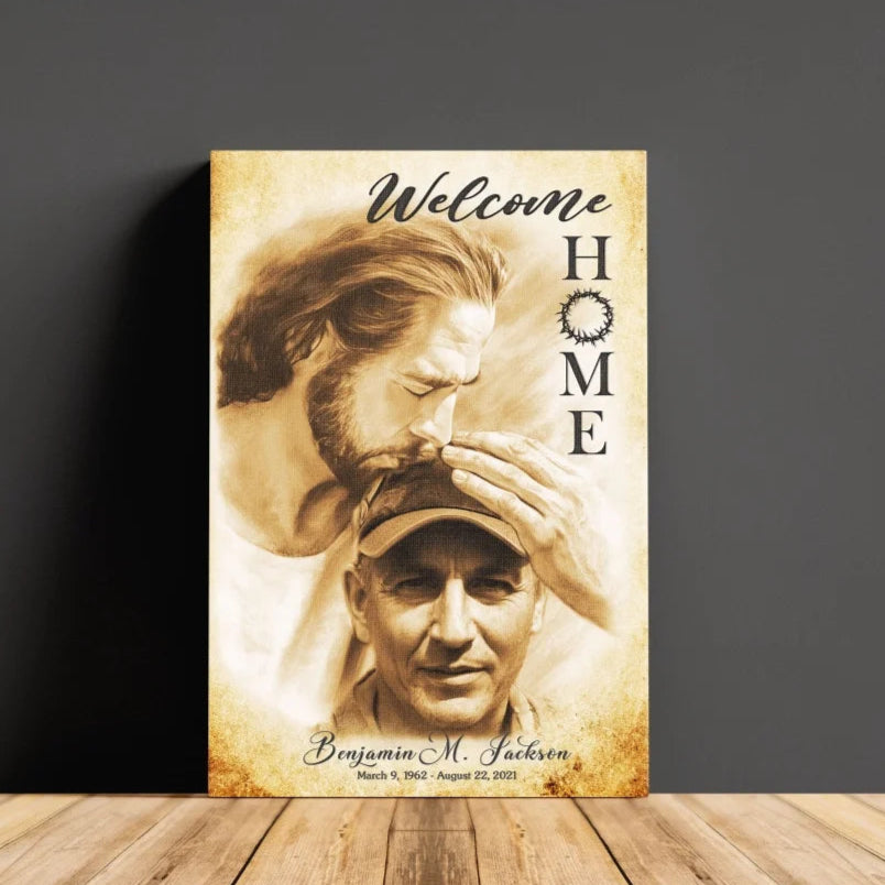 Welcome Home Memorial Canvas | Memorial Gift For Loss
