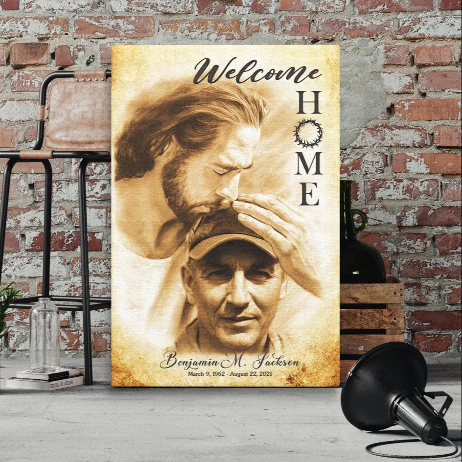 Welcome Home Memorial Canvas | Memorial Gift For Loss