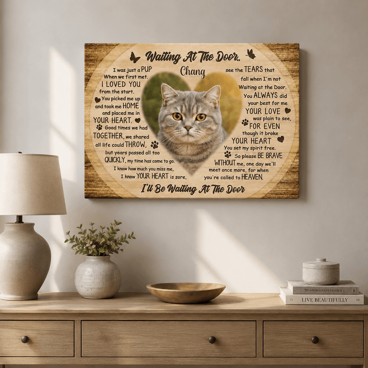 Cat Memorial Canvas
