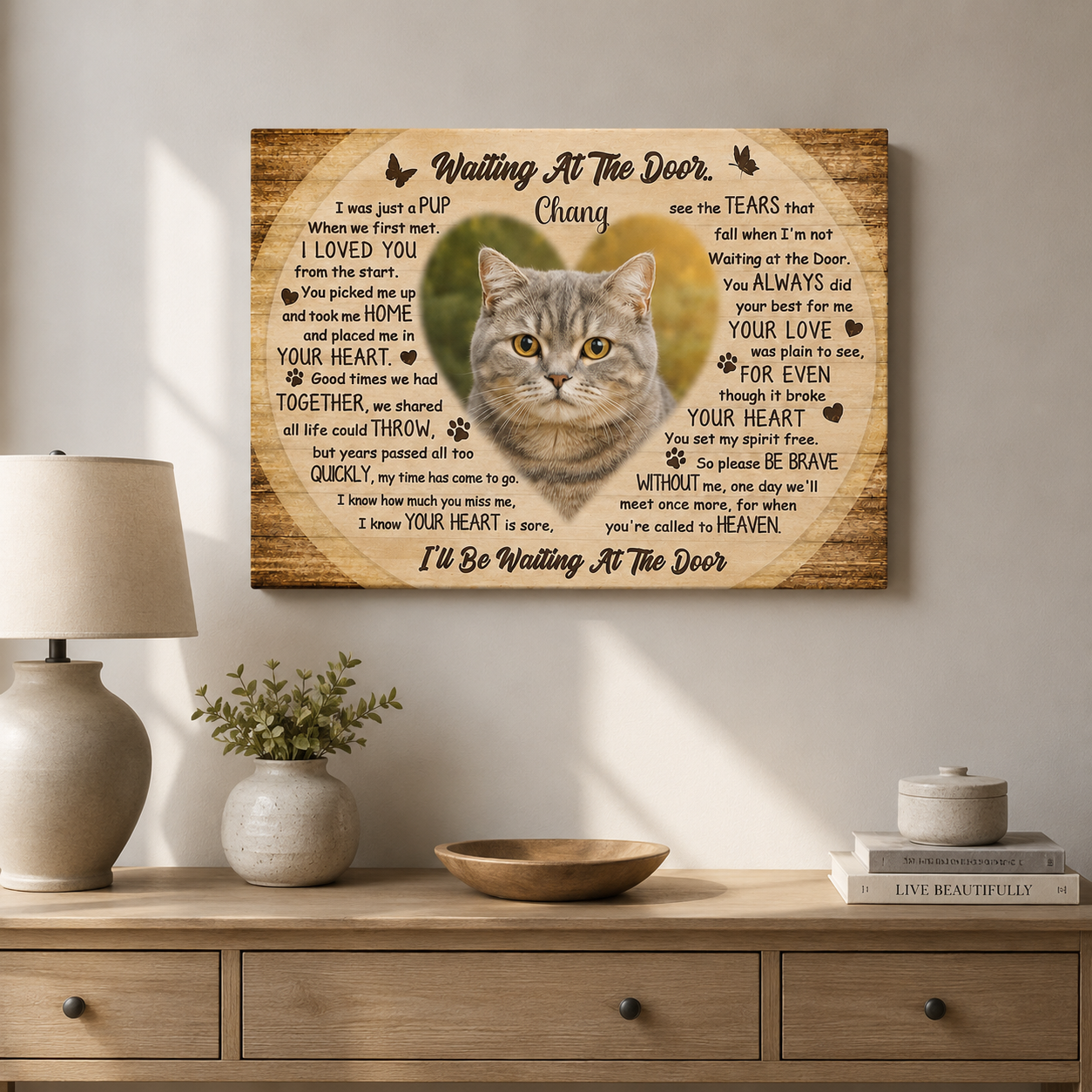 Cat Memorial Canvas