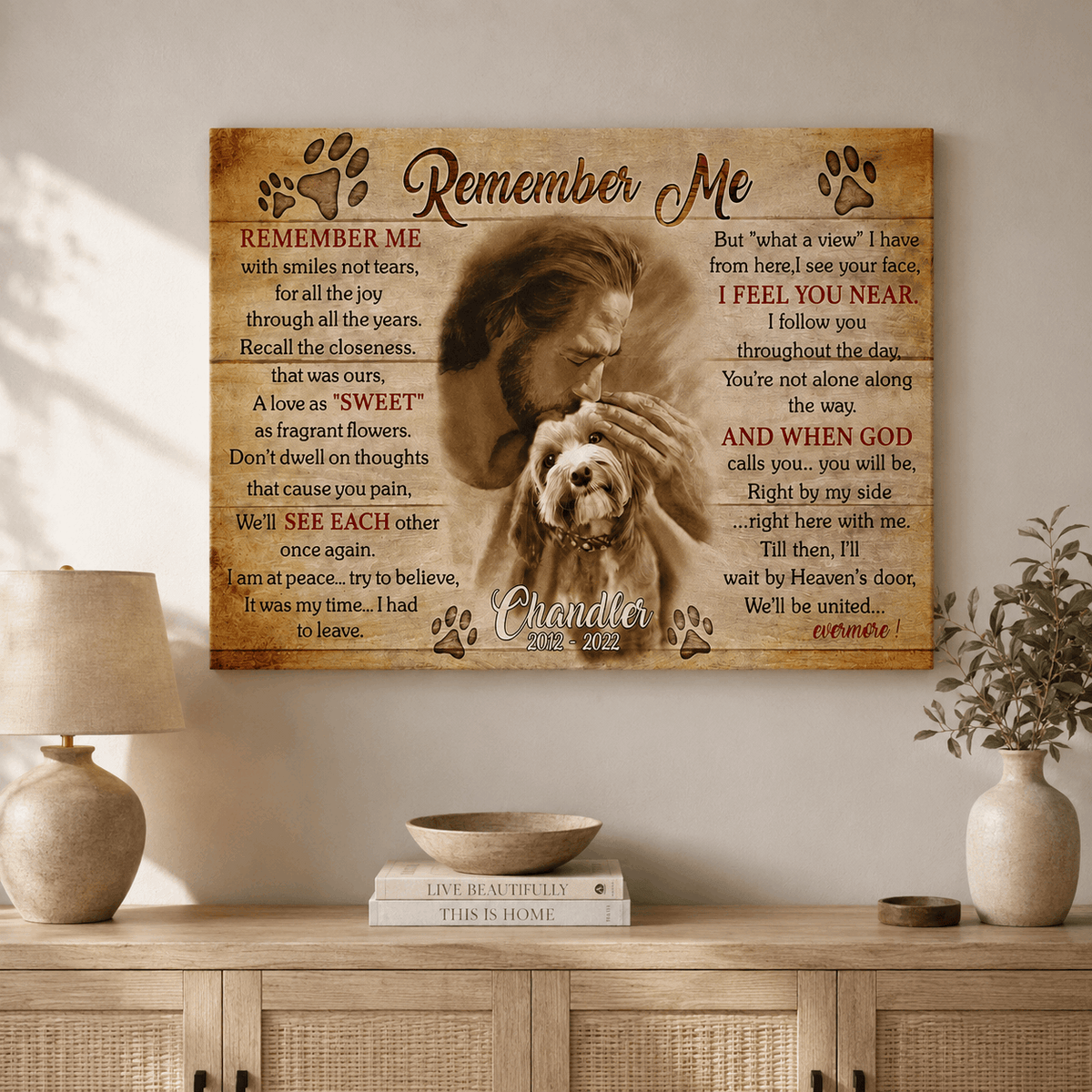 Remember Me Poem | Dog Memorial Gifts