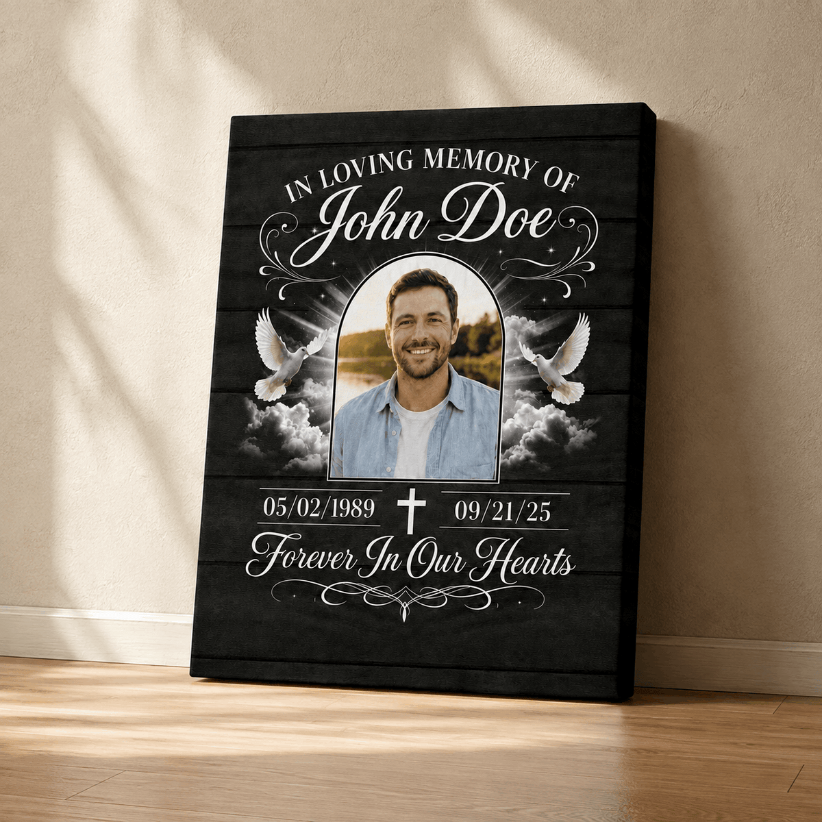 In Loving Memory | Custom Memorial Canvas | Memorial Gift For Loss