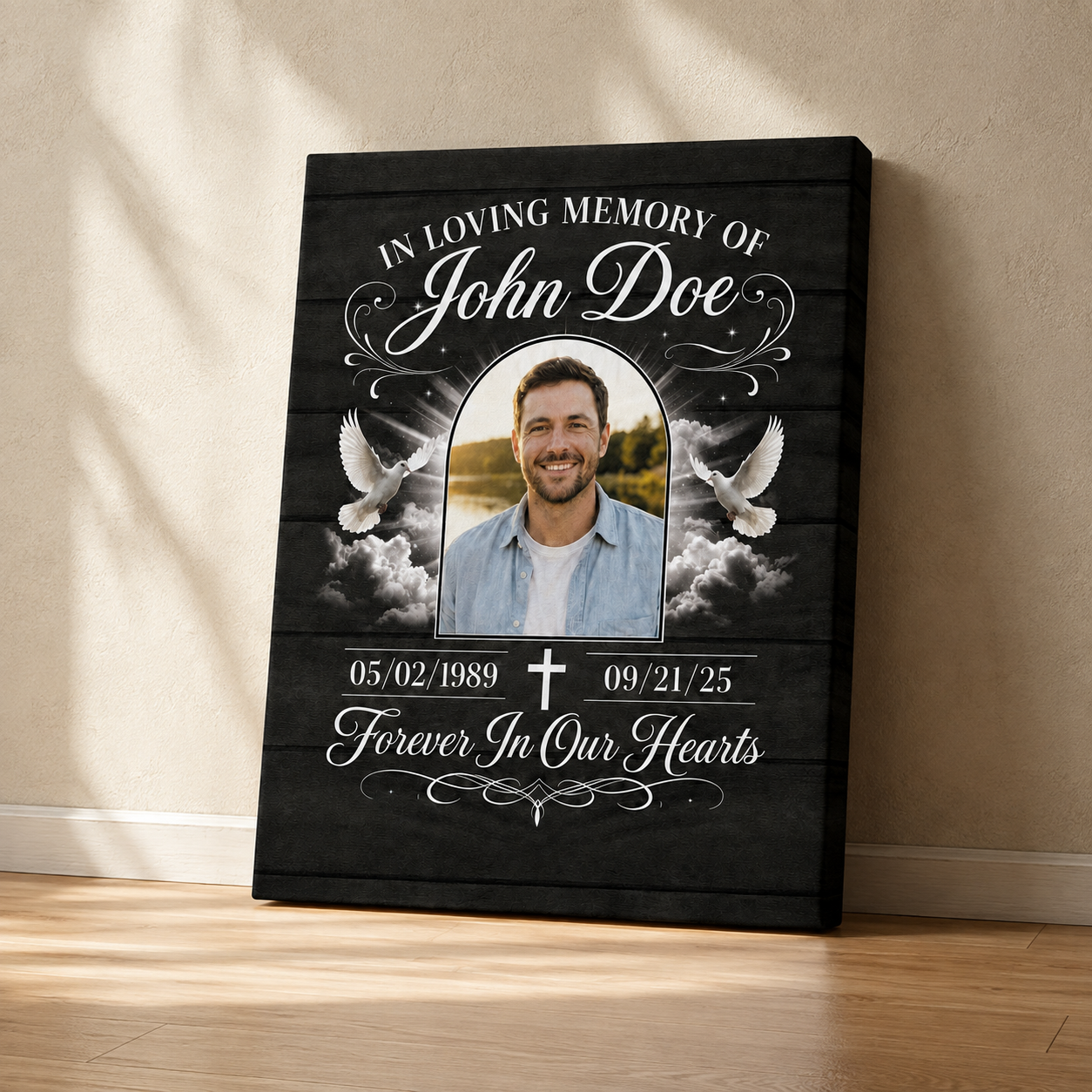 In Loving Memory | Custom Memorial Canvas | Memorial Gift For Loss