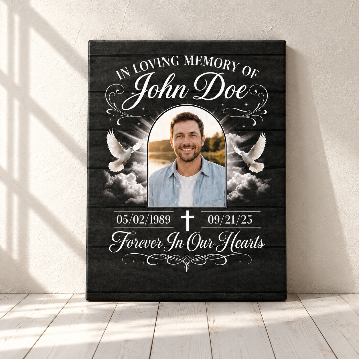 In Loving Memory | Custom Memorial Canvas | Memorial Gift For Loss