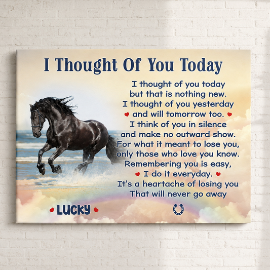 If Love Alone Can Keep You Here | Custom Horse Memorial Canvas Print
