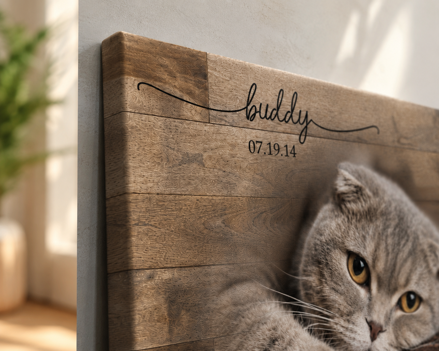 Losing Dog Quote | Custom Cat Memorial Canvas | Cat Memorial Gifts