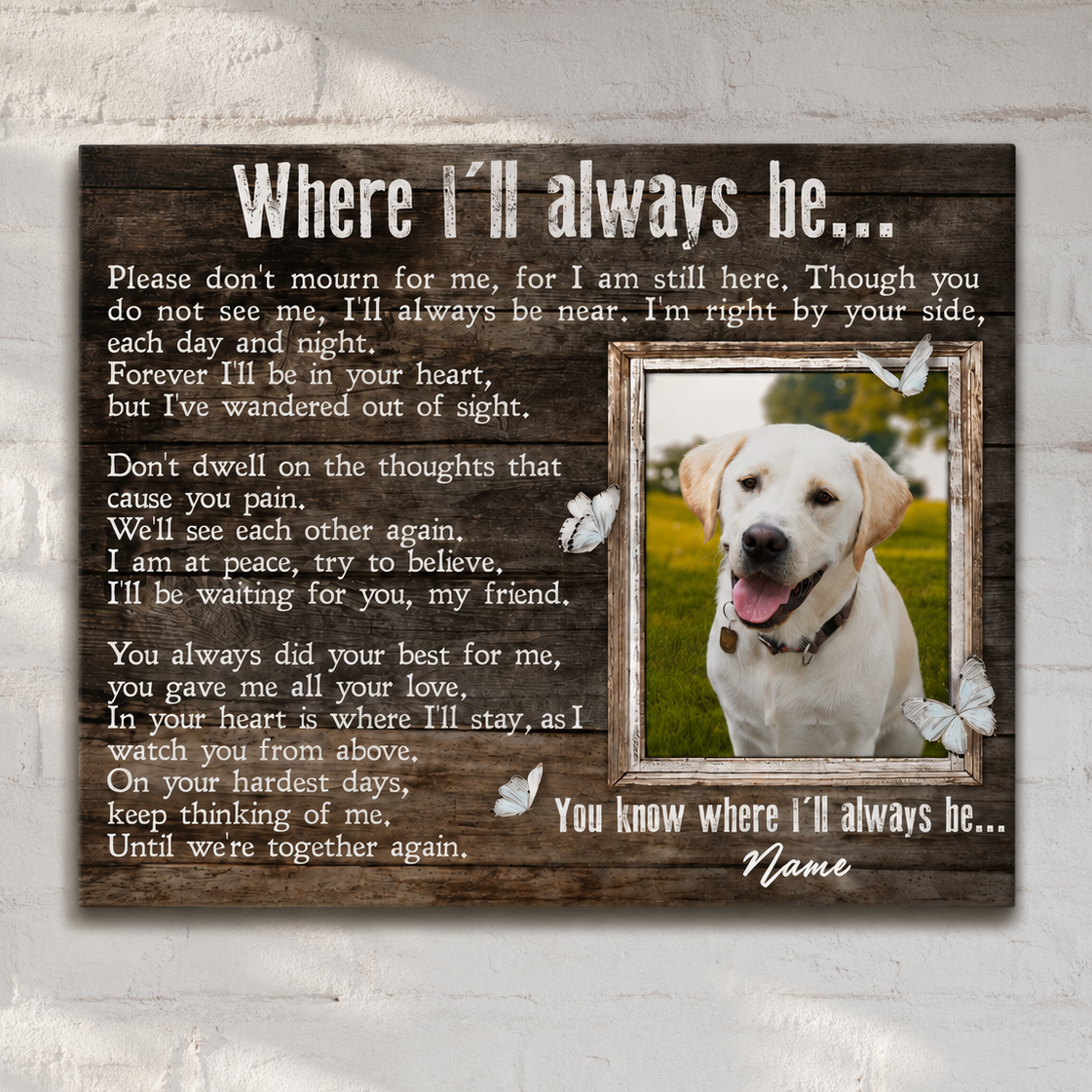 Dog memorial gifts
