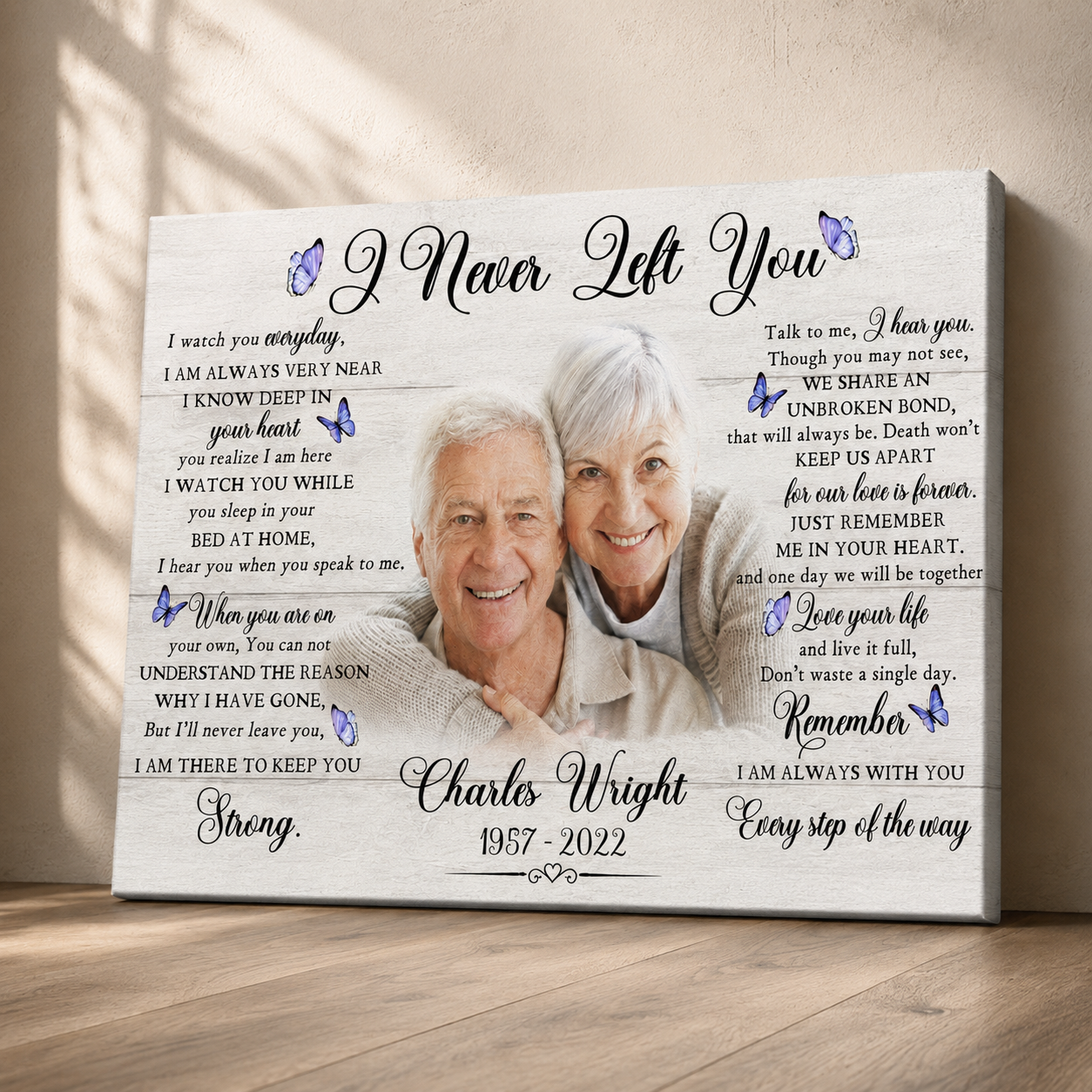 I Never Left You Poem | Memorial Gift For Loss