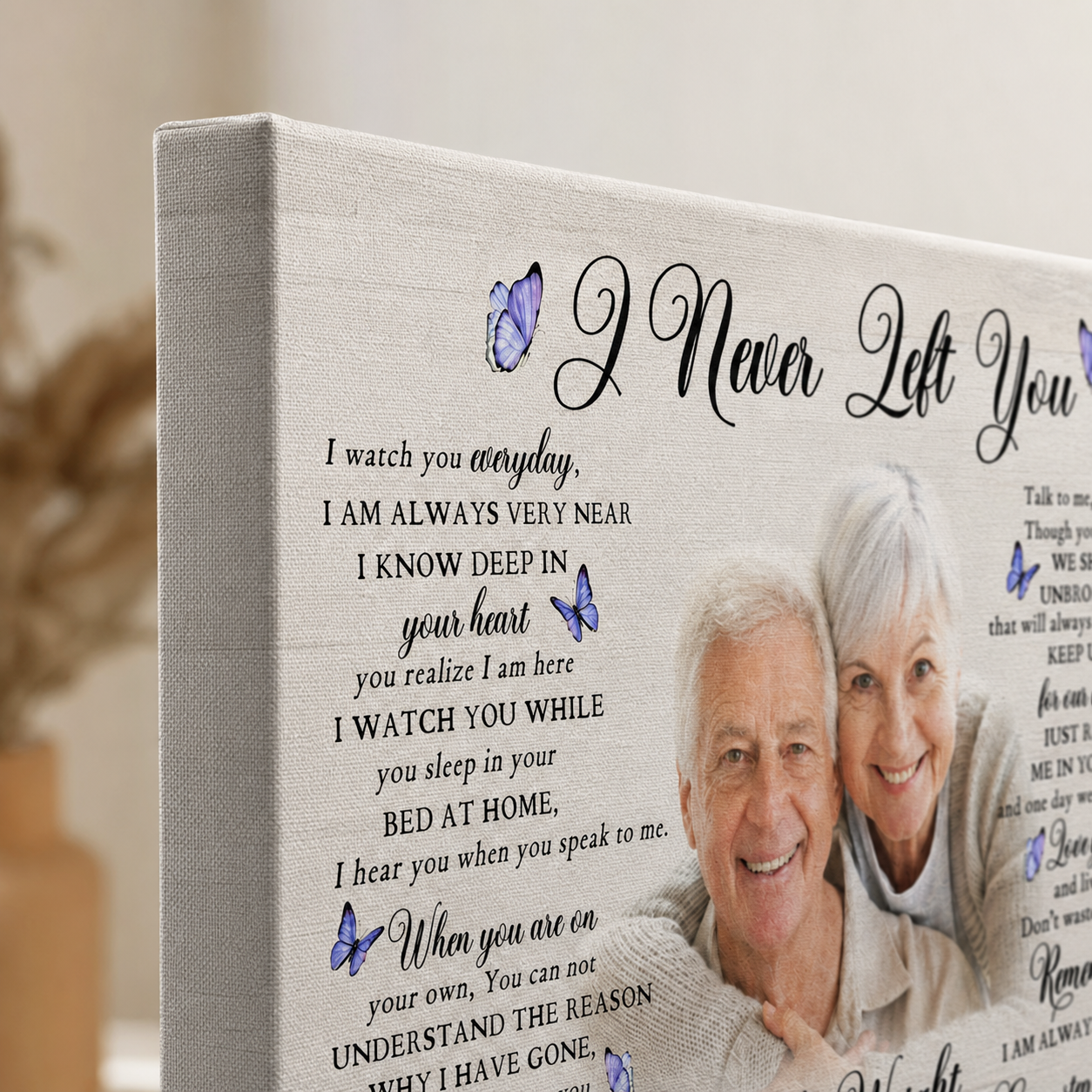 I Never Left You Poem | Memorial Gift For Loss