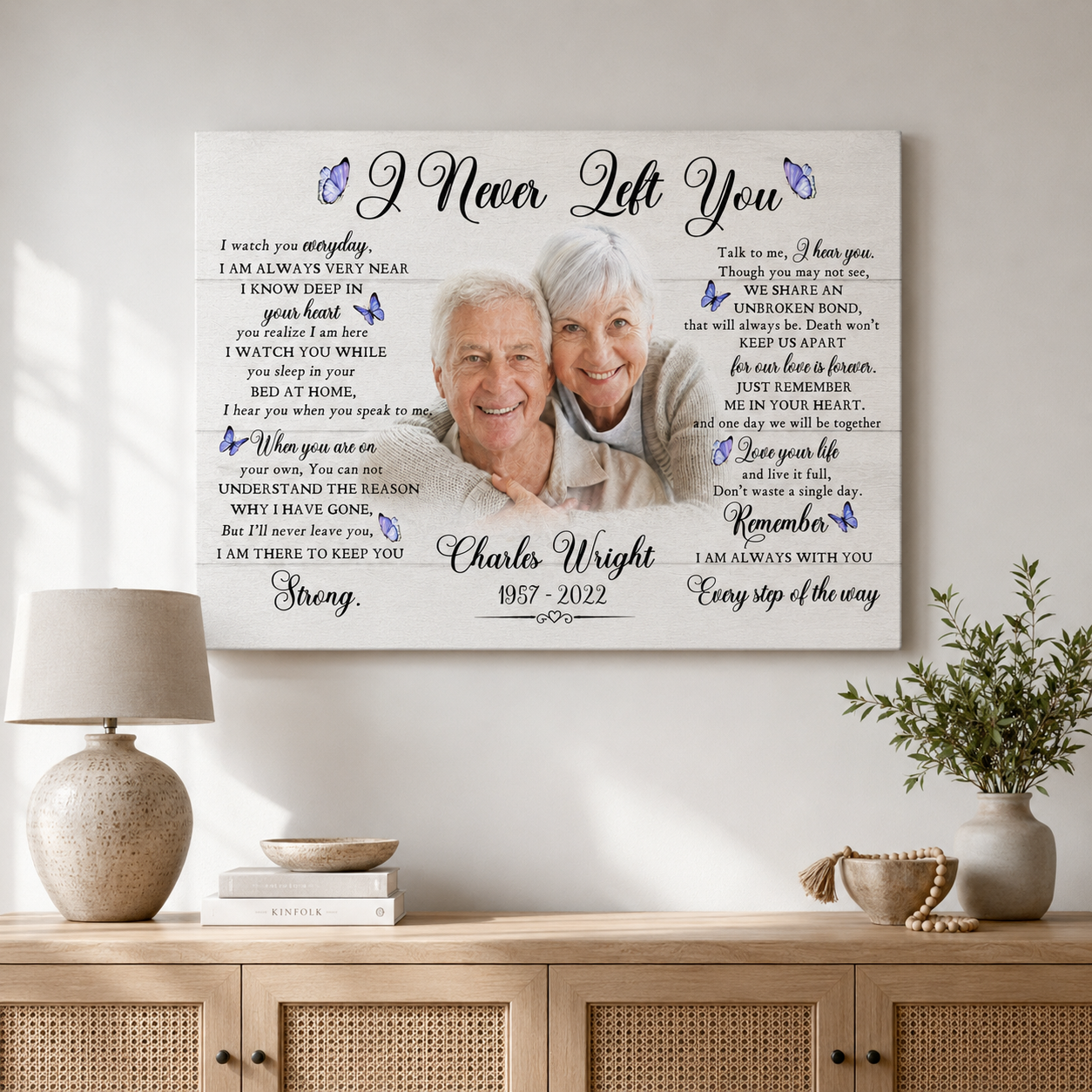 I Never Left You Poem | Memorial Gift For Loss
