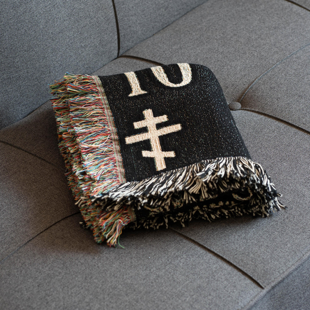 Christian Tapestry Woven Blanket | Death To The World Orthodox Christian Tapestry