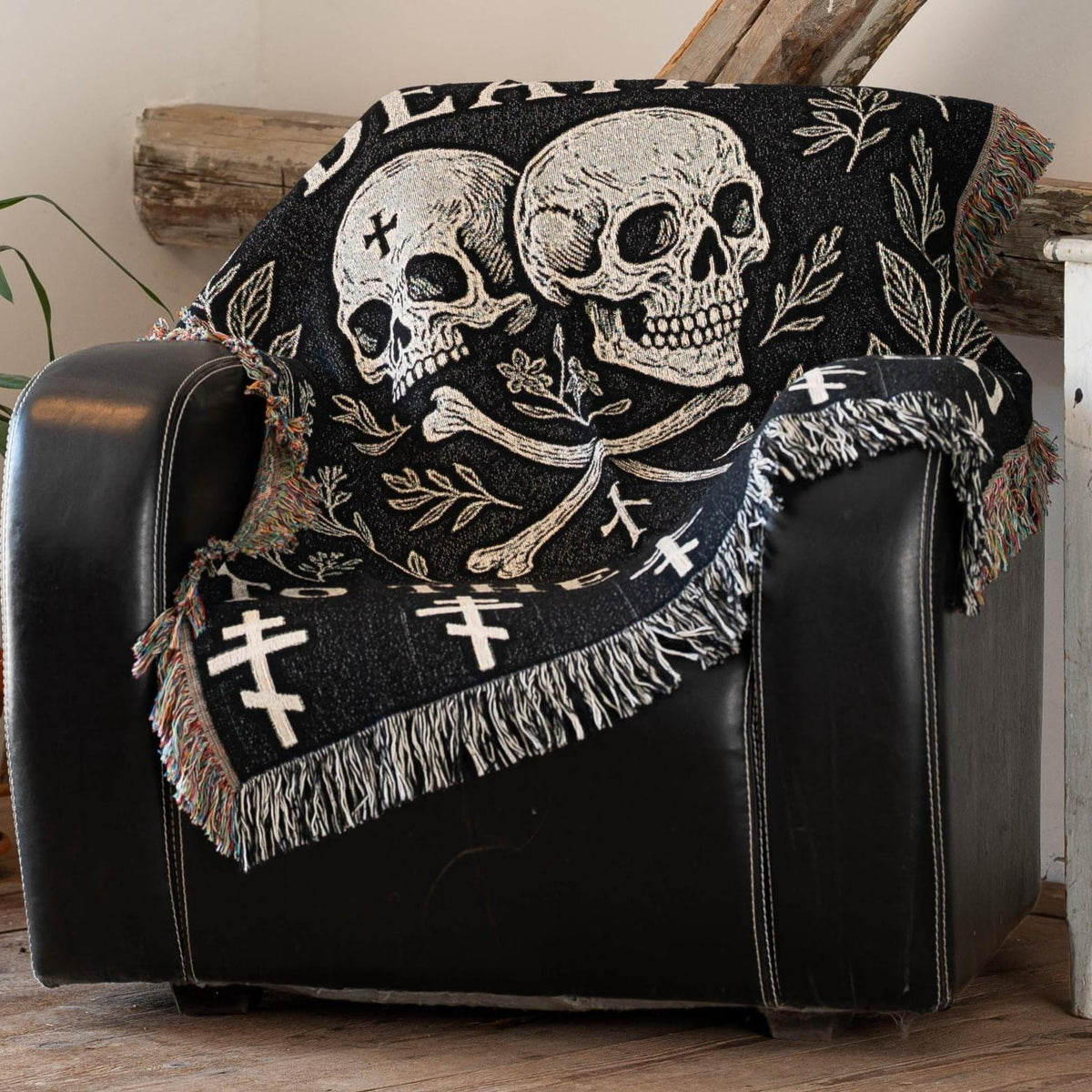 Christian Tapestry Woven Blanket | Death To The World Orthodox Christian Tapestry