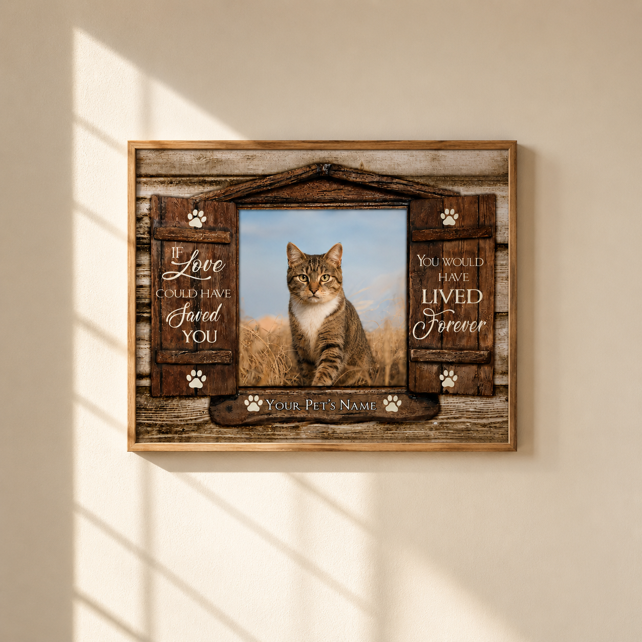 Custom Cat Memorial Canvas