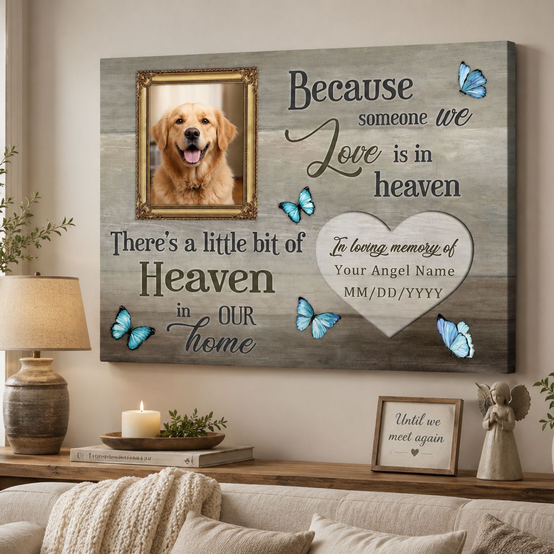Dog Memorial Canvas