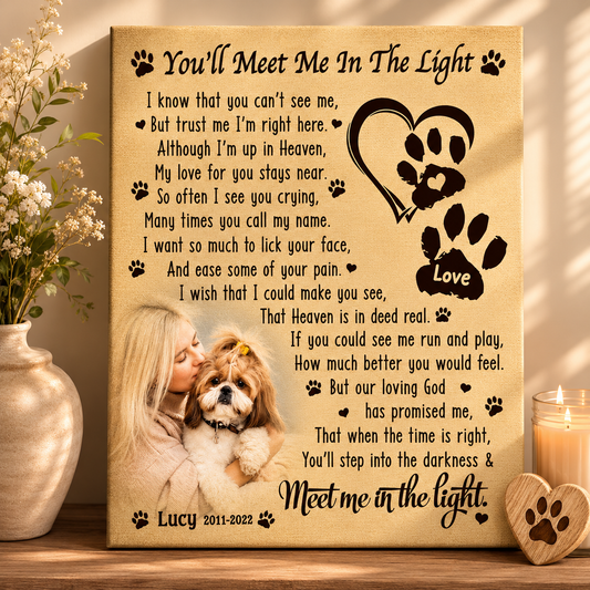 Dog Memorial Canvas