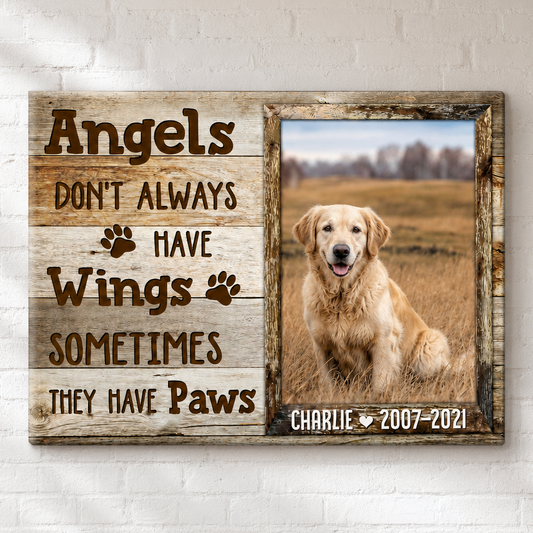 Dog Memorial Canvas
