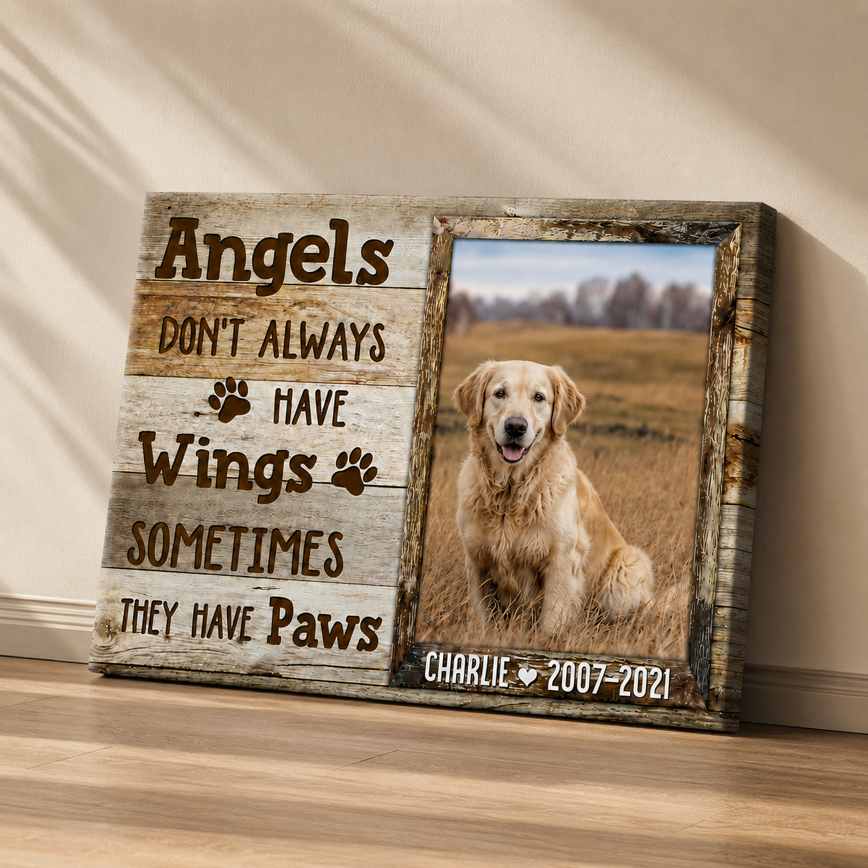 Dog Memorial Canvas Print