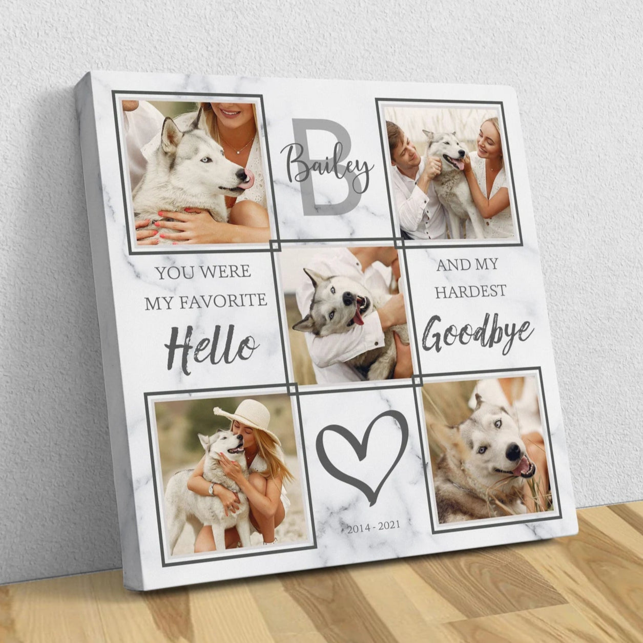 If Love Alone Could Have Kept You Here | Custom Dog Memorial Canvas | Dog Memorial Gifts