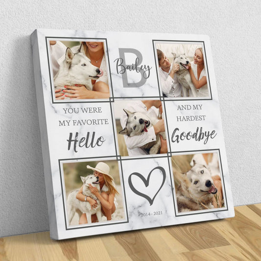 If Love Alone Could Have Kept You Here | Custom Dog Memorial Canvas | Dog Memorial Gifts