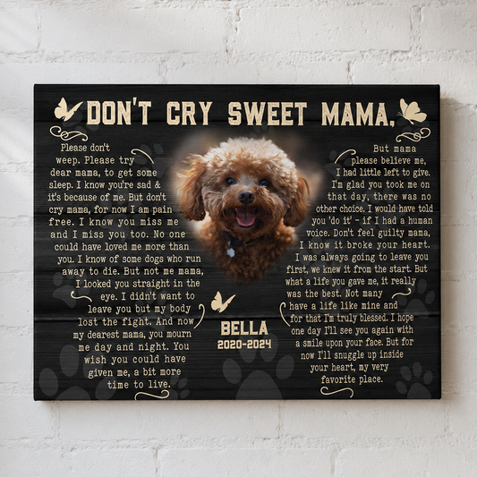 Dog memorial canvas Dog memorial gifts