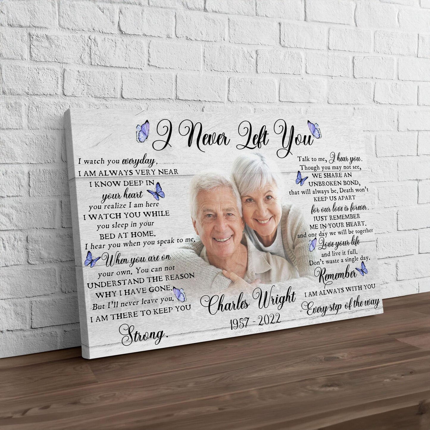 I Never Left You Poem | Memorial Gift For Loss