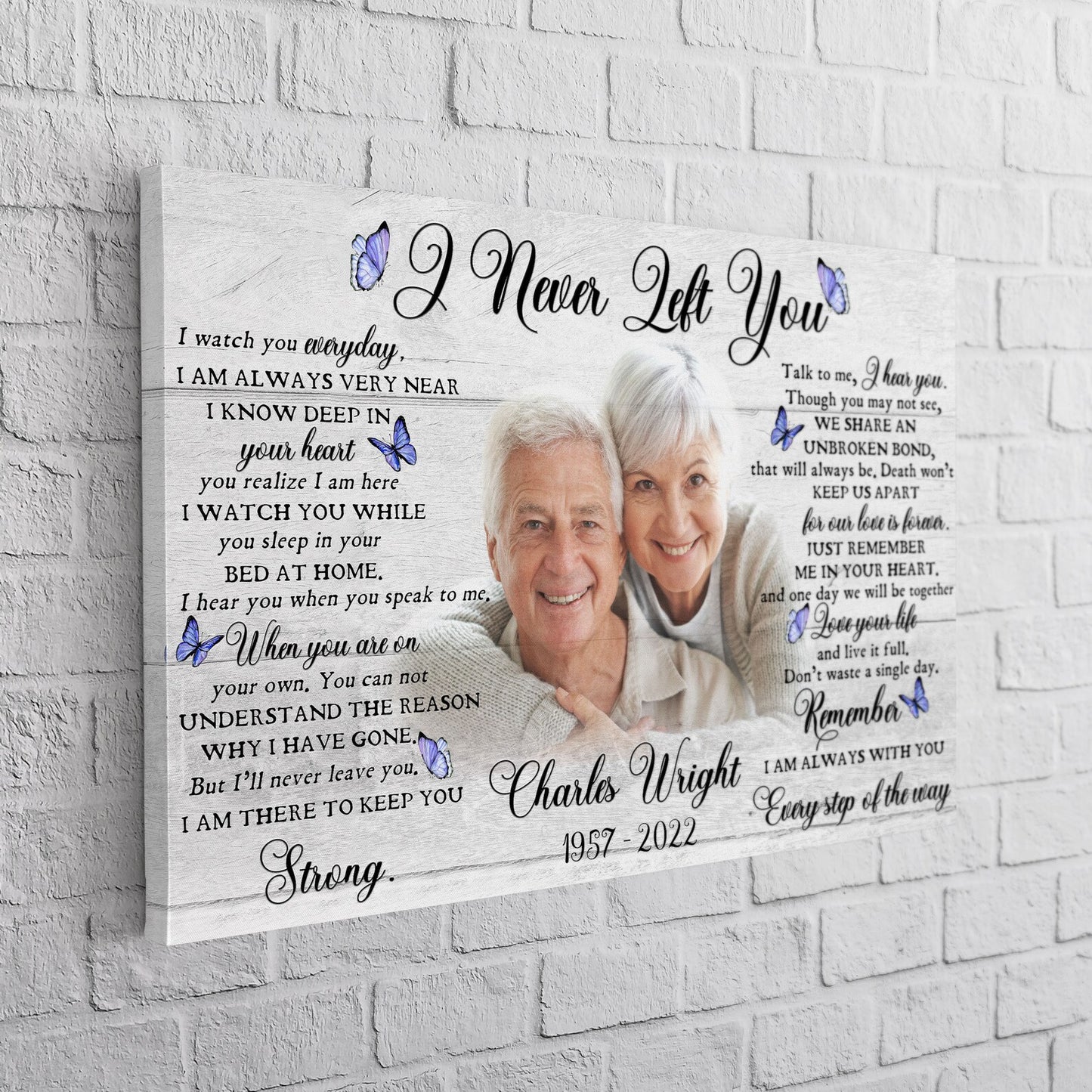 I Never Left You Poem | Memorial Gift For Loss