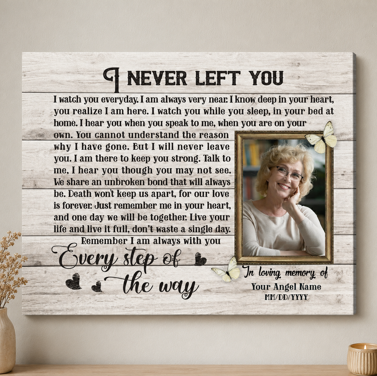I never left you poem