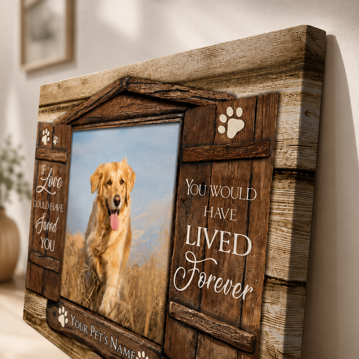 If_Love_Could_Have_Saved_You_Poem_Custom_Dog_Memorial_Canvas_Print_2