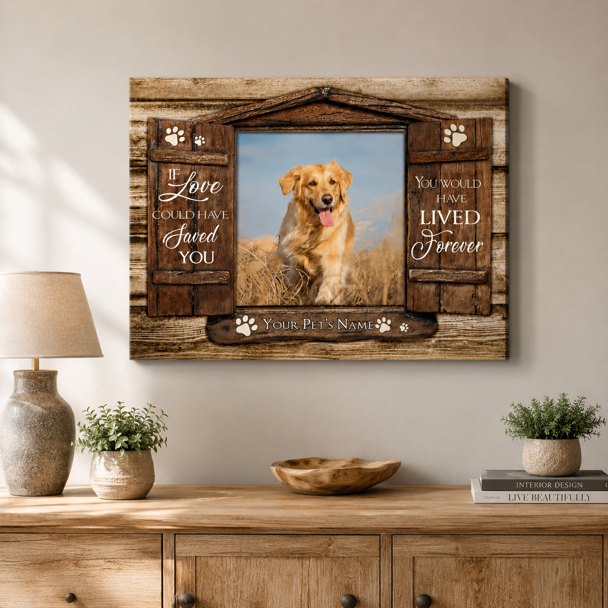 If_Love_Could_Have_Saved_You_Poem_Custom_Dog_Memorial_Canvas_Print_2