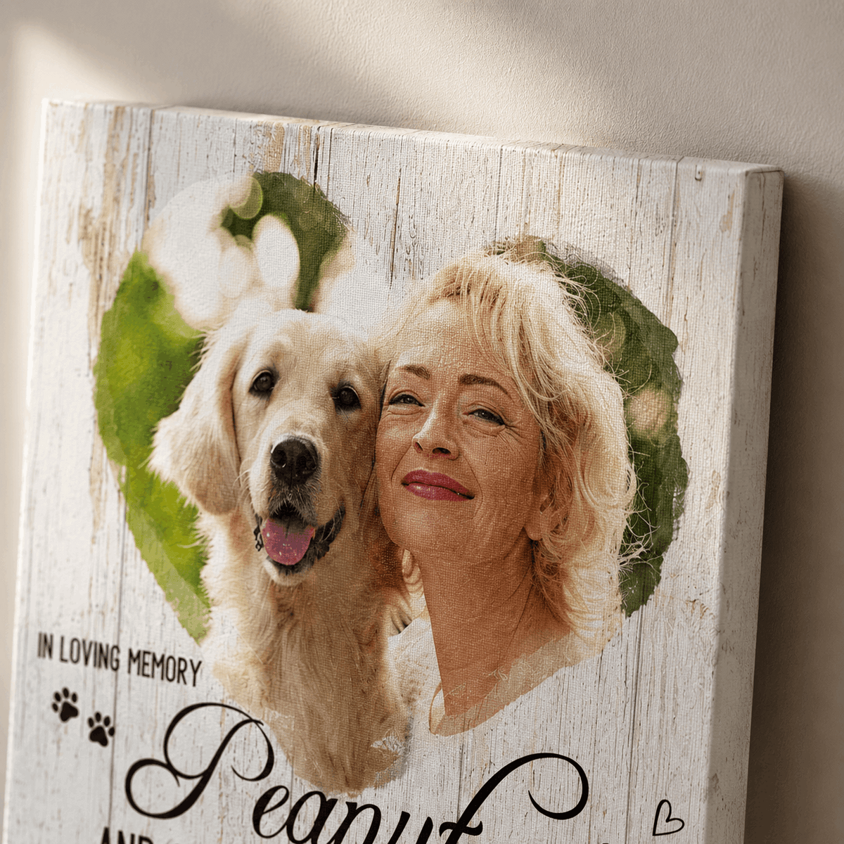 In Loving Memory Dog Memorial Canvas