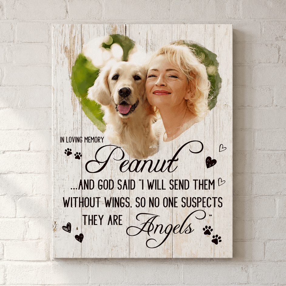 In Loving Memory Dog Memorial Canvas