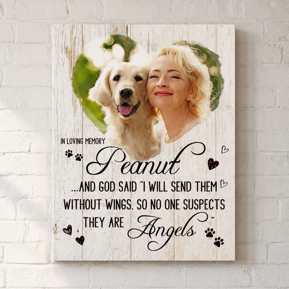 In Loving Memory Dog Memorial Canvas