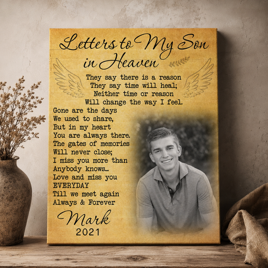 Letters To My Son In Heaven Sympathy Poem